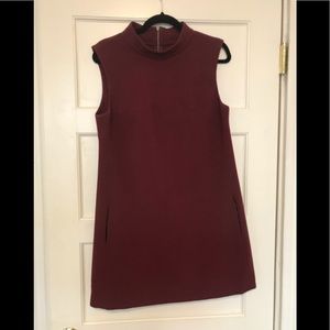 Mock Turtleneck Mini Dress